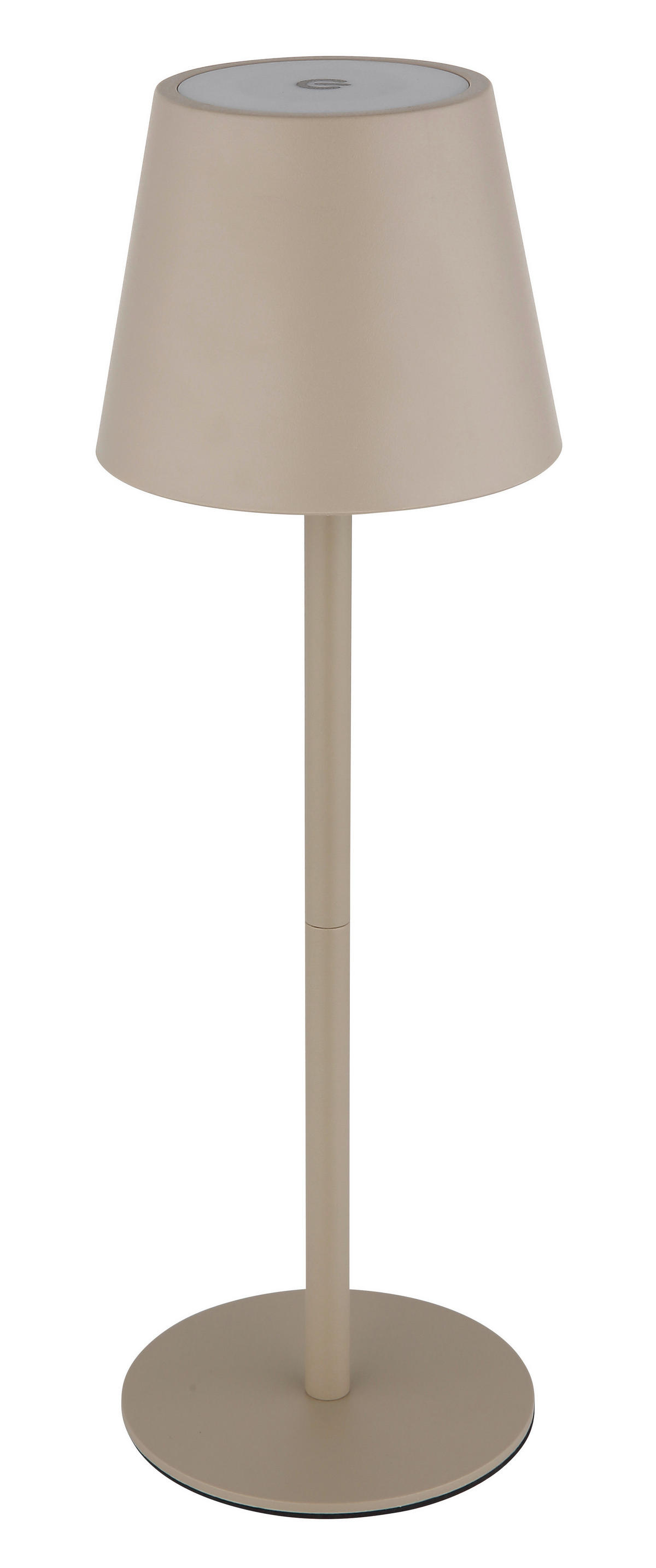 GLOBO LED-Tischleuchte sand Opal schwarz Kunststoff Metall H/D: ca. 36x11,5 cm 1 Brennstellen VANNIE I - sand/schwarz (11,50/36,00cm) - GLOBO