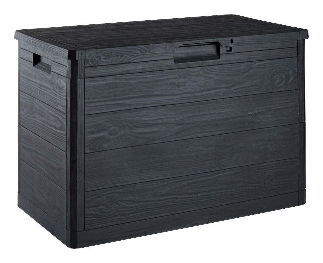 Toomax Aufbewahrungsbox Woodys anthrazit Kunststoff B/H/L: ca. 52,7x44,5x77,5 cm Woodys - anthrazit (77,50/52,70/44,50cm) - Toomax