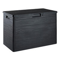 Toomax Aufbewahrungsbox Woodys anthrazit Kunststoff B/H/L: ca. 52,7x44,5x77,5 cm Woodys - anthrazit (77,50/52,70/44,50cm) - Toomax