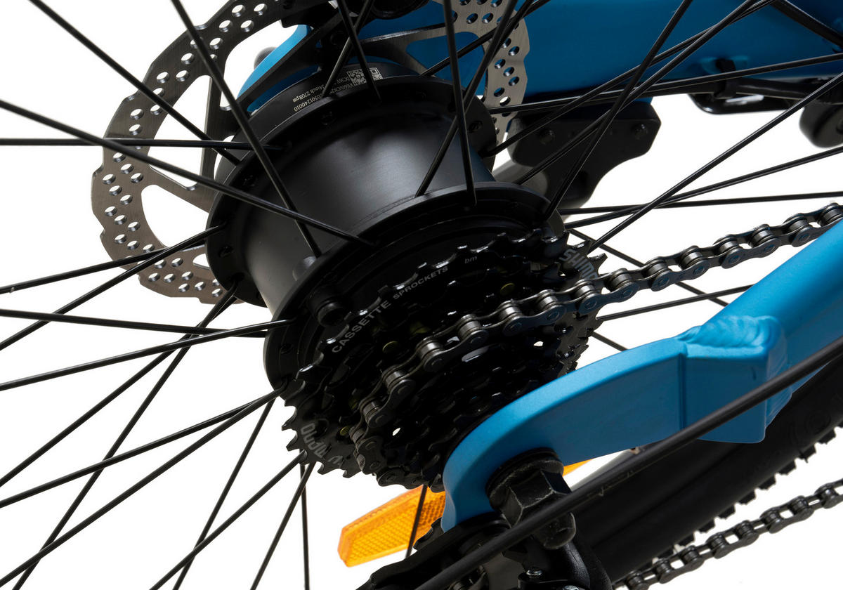 Adore E-Bike KS-240 KS-240 24 Zoll Rahmenhöhe 30 cm 7 Gänge blau blau ca. 250 W ca. 24 Zoll KS-240 - blau - Adore