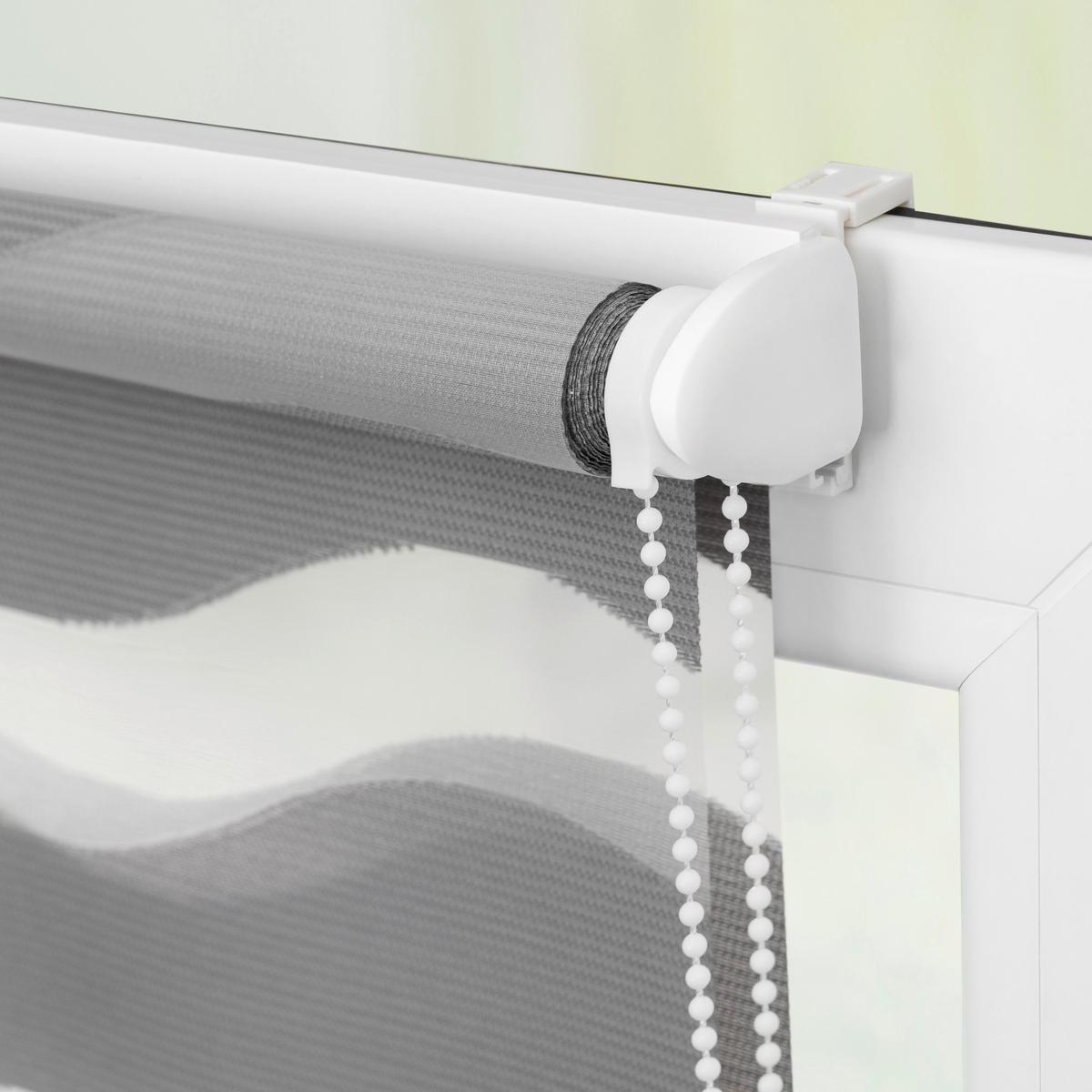 Doppelrollo Duo Welle grau B/L: ca. 110x150 cm Duo Welle - grau (110,00/150,00cm) - LICHTBLICK