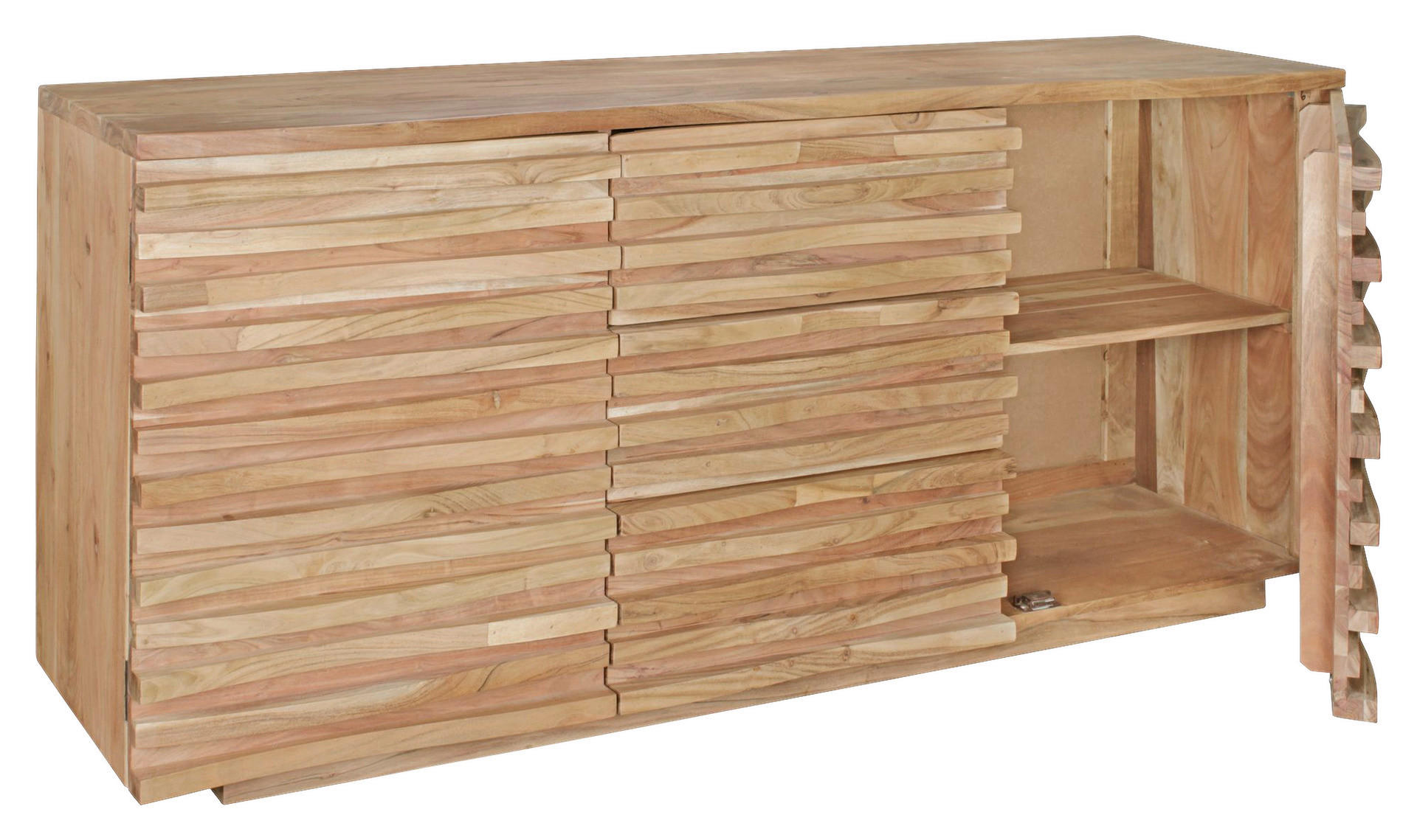 Sideboard natur B/H/T: ca. 160x75x43 cm Sideboard - natur (160,00/75,00/43,00cm) - Wohnling