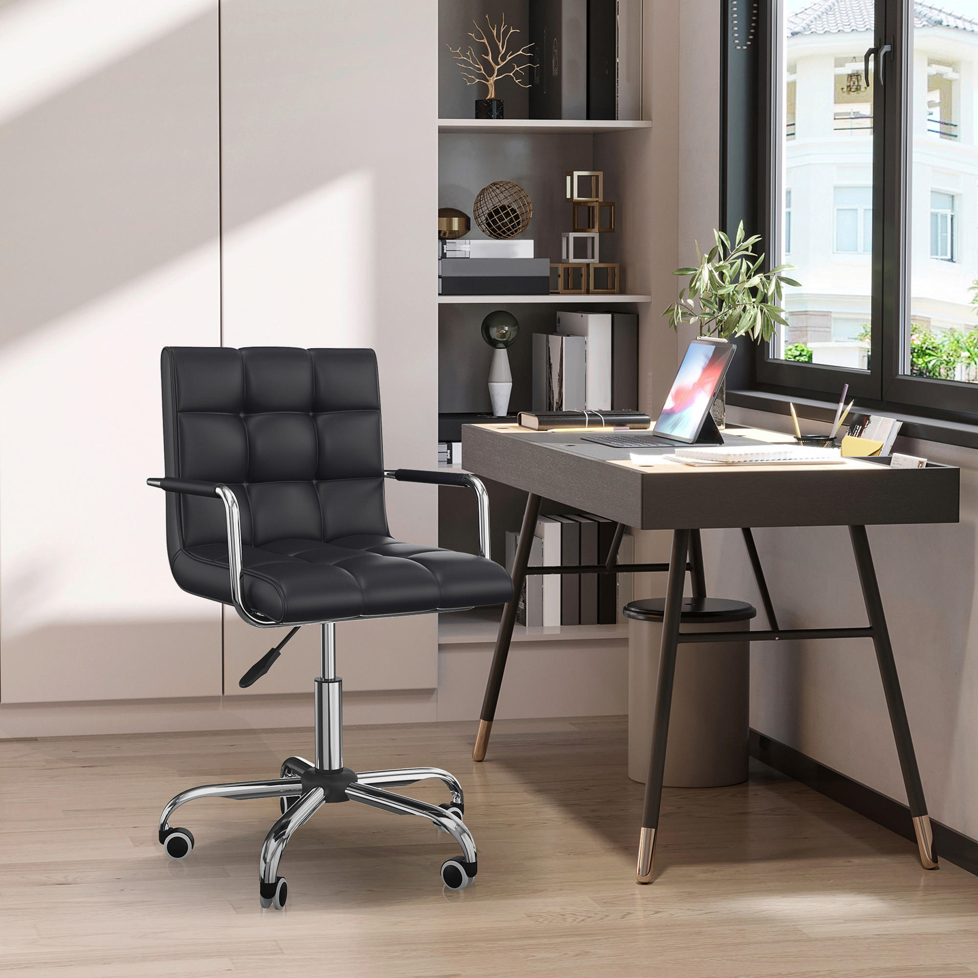 Drehstuhl 02-0697 schwarz 02-0697 - schwarz (52,50/84,00/54,00cm) - HOMCOM