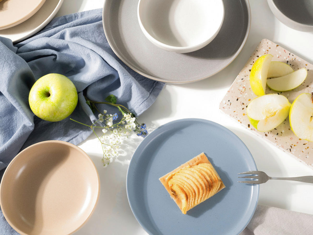 CreaTable Tafelservice Uno Nordic bunt Steinzeug 12 tlg. Uno Nordic - bunt - CreaTable