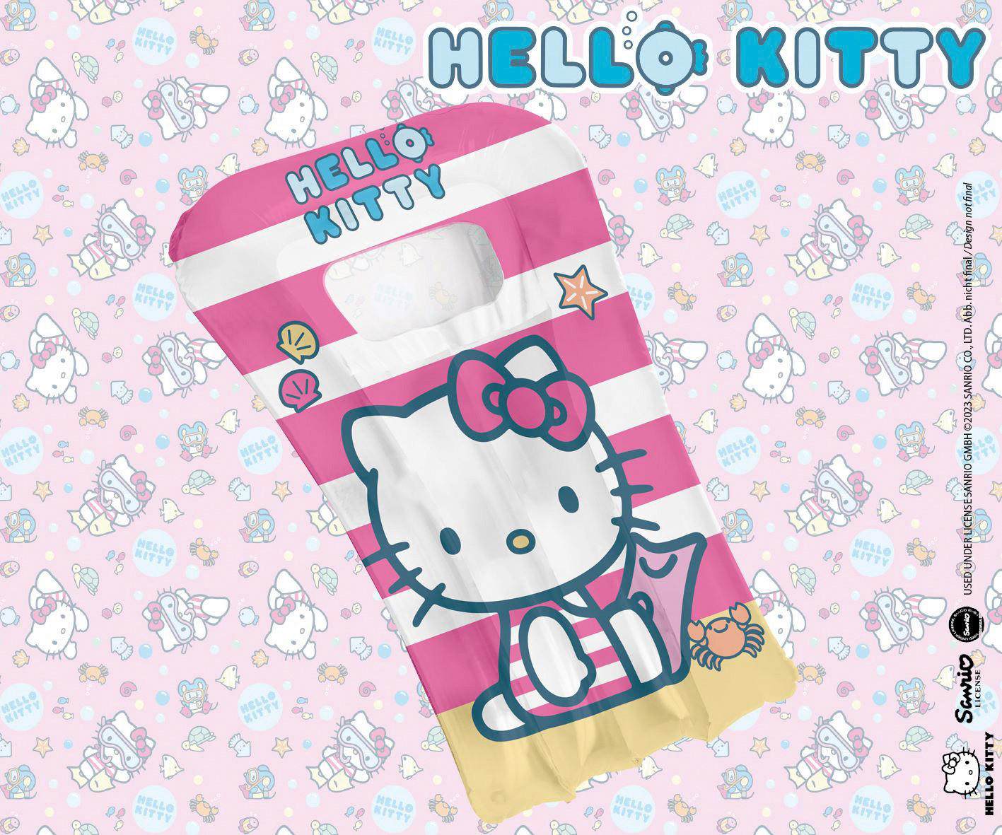 Hello Kitty Luftmatratze B/L: ca. 43x67 cm Kindermatratze_Hello_Kitty - pink (43,00/67,00cm) - Hello Kitty