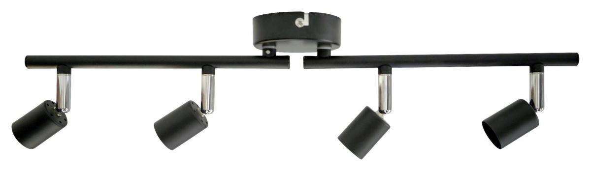 POCOline Spotbalken Joris schwarz Metall L: ca. 50 cm GU10 4 Brennstellen Spotbalken_4flg.Joris - schwarz (50,00cm) - POCOline