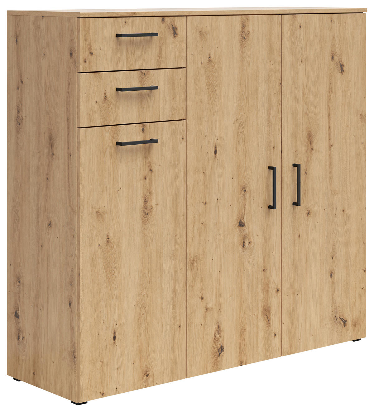 Kommode Multi-Stauraum Typ 33 Eiche Artisan Nachbildung B/H/T: ca. 120x115x40 cm Multi-Stauraum Typ 33 - Eiche (120,00/115,00/40,00cm)