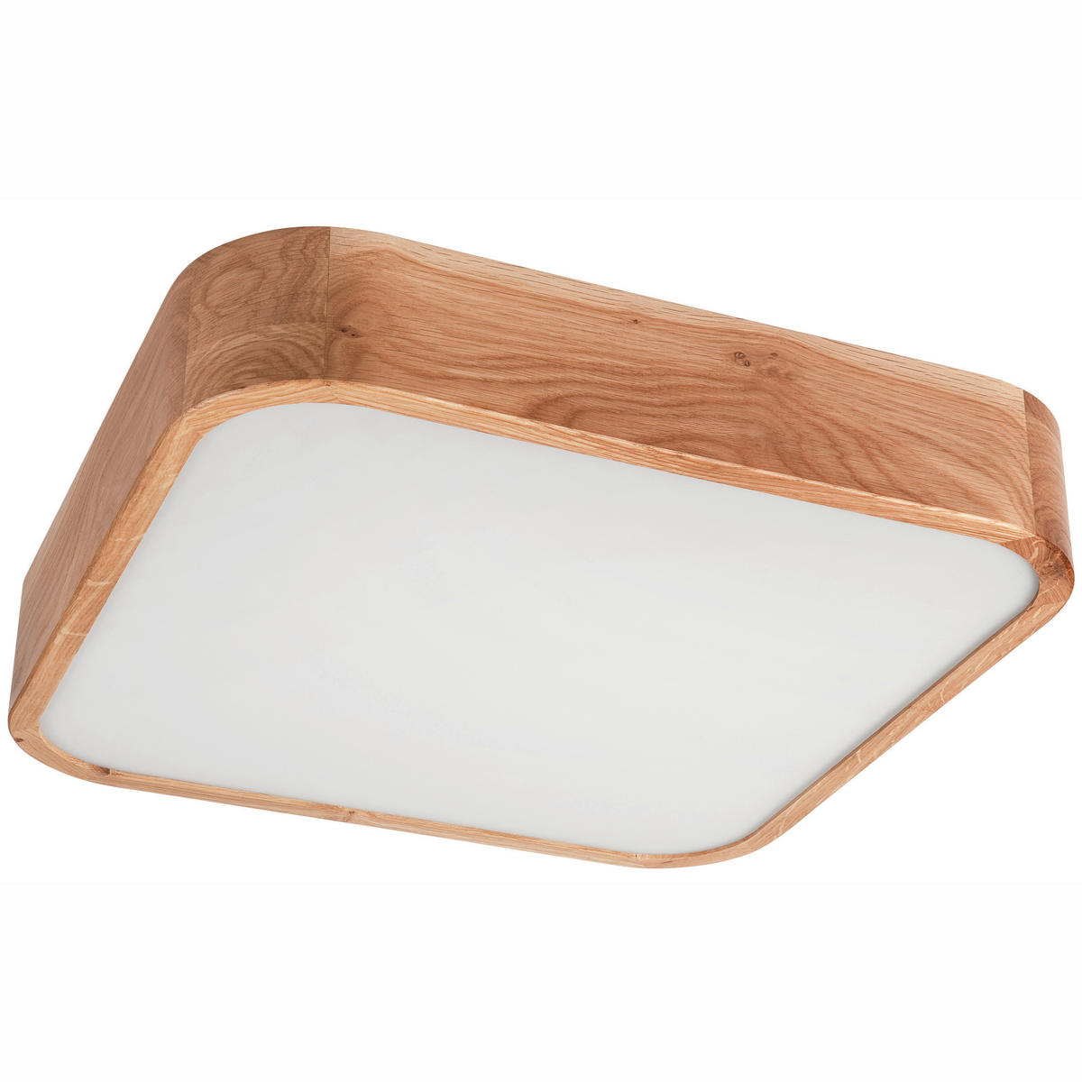 Lamkur Deckenleuchte GASPAR 48888 Eiche Eiche Holz Glas H/L: ca. 8x45 cm E27 4 Brennstellen Gaspar - Eiche (45,00cm) - Lamkur