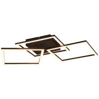 Reality LED-Deckenleuchte R62823135 Trail schwarz Metall B/H/T: ca. 74x7x35 cm 1 Brennstellen Trail - schwarz (74,00/7,00/35,00cm) - Reality