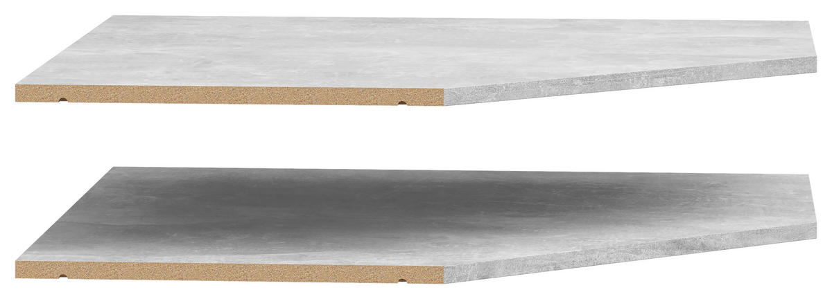 Einlegeböden-Set Multi-Stauraum Typ 48 Beton Optik B/H/T: ca. 74x1,5x96 cm Multi-Stauraum Typ 48 - Beton (74,00/1,50/96,00cm)