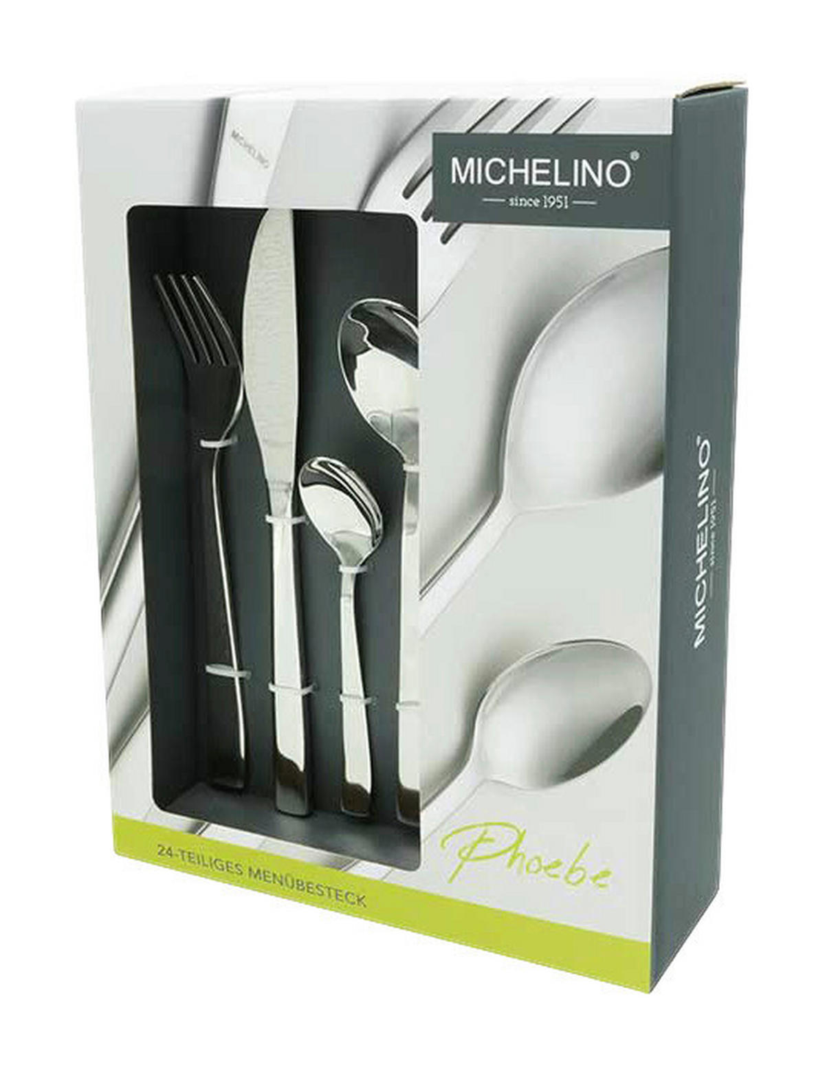MICHELINO Besteckset Phoebe silber Edelstahl 24 tlg. Phoebe - silber - MICHELINO