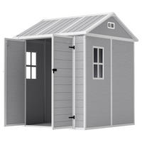 Outsunny Garden Storage Shed grau B/H/L: ca. 181x220x181 cm Garden_Storage_Shed - grau (181,00/181,00/220,00cm) - Outsunny