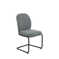 Schwingstuhl Karen grau schwarz Webstoff Metall Karen - schwarz/grau