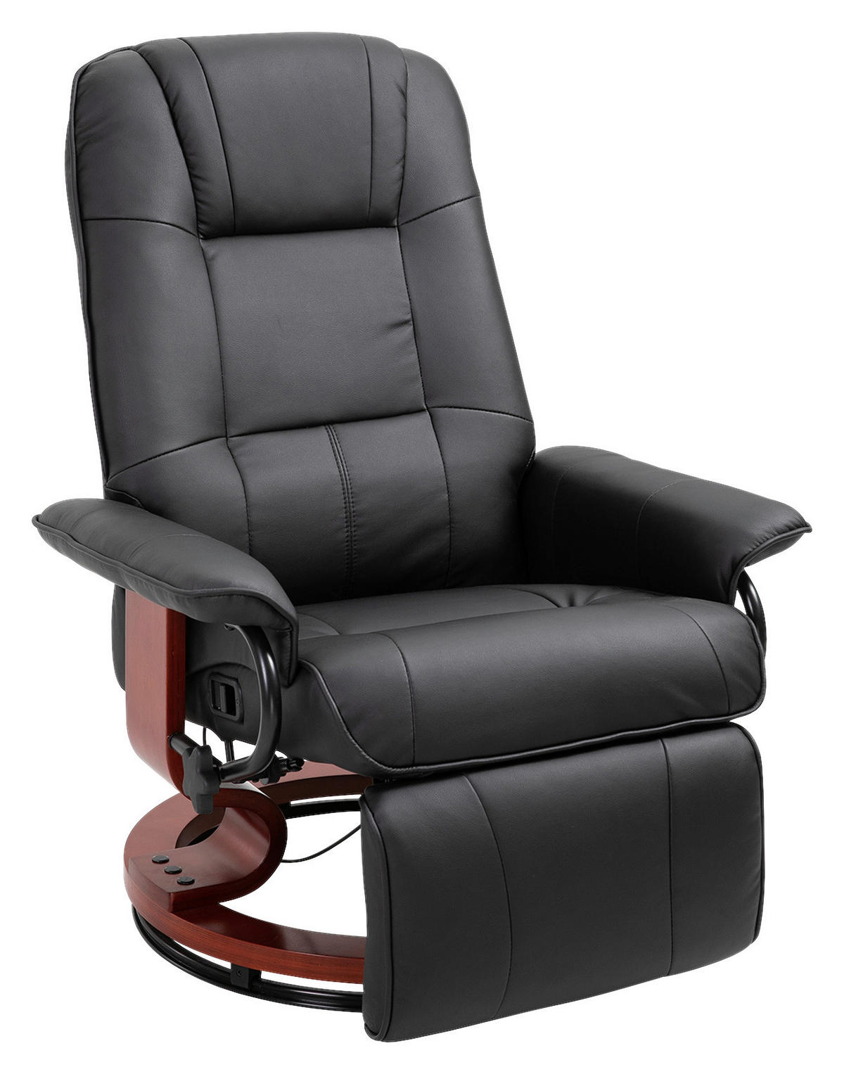 Sessel 833-621 schwarz B/H/T: ca. 78x100x87 cm 833-621 - schwarz (78,00/100,00/87,00cm) - HOMCOM