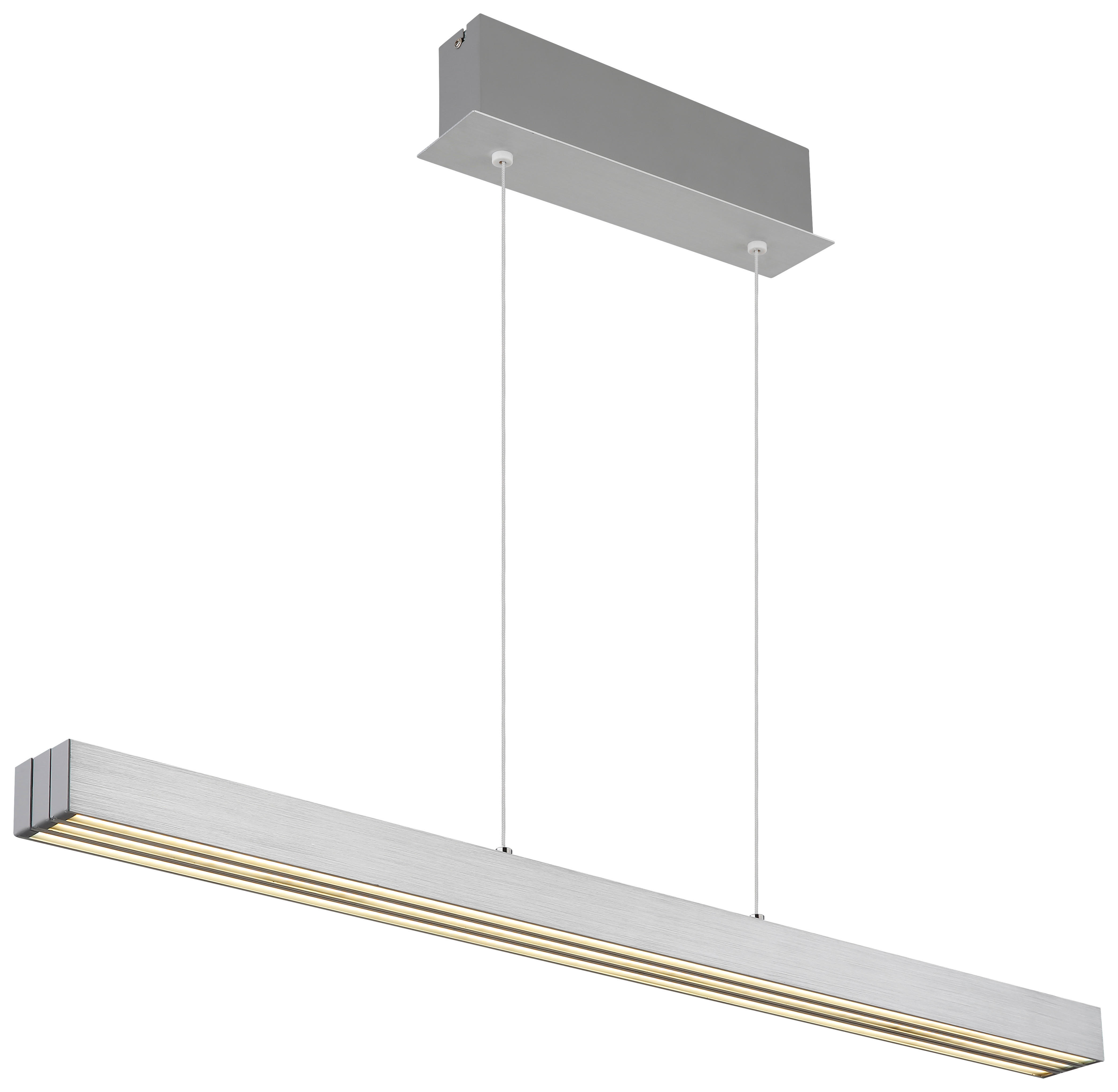 GLOBO LED-Pendelleuchte Aluminium B/H/L: ca. 7,5x150x150 cm 1.0 Brennstellen ETHAN - (150,00/7,50/150,00cm) - GLOBO