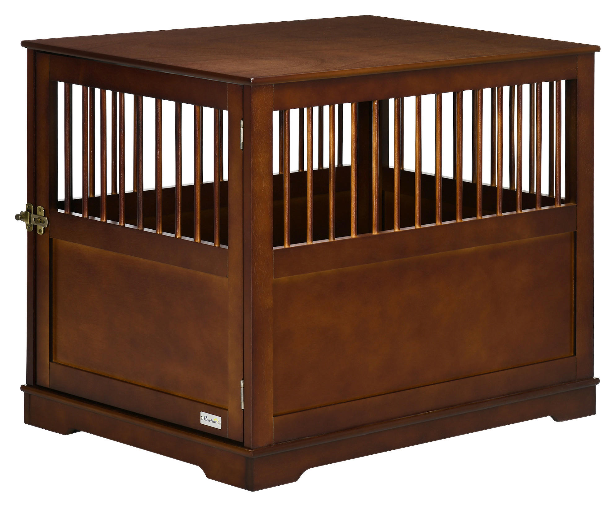 PawHut Hunde-Zubehör braun Edelstahl B/H/L: ca. 59,5x80,5x67,5 cm Hundekäfig - braun (67,50/59,50/80,50cm) - PawHut