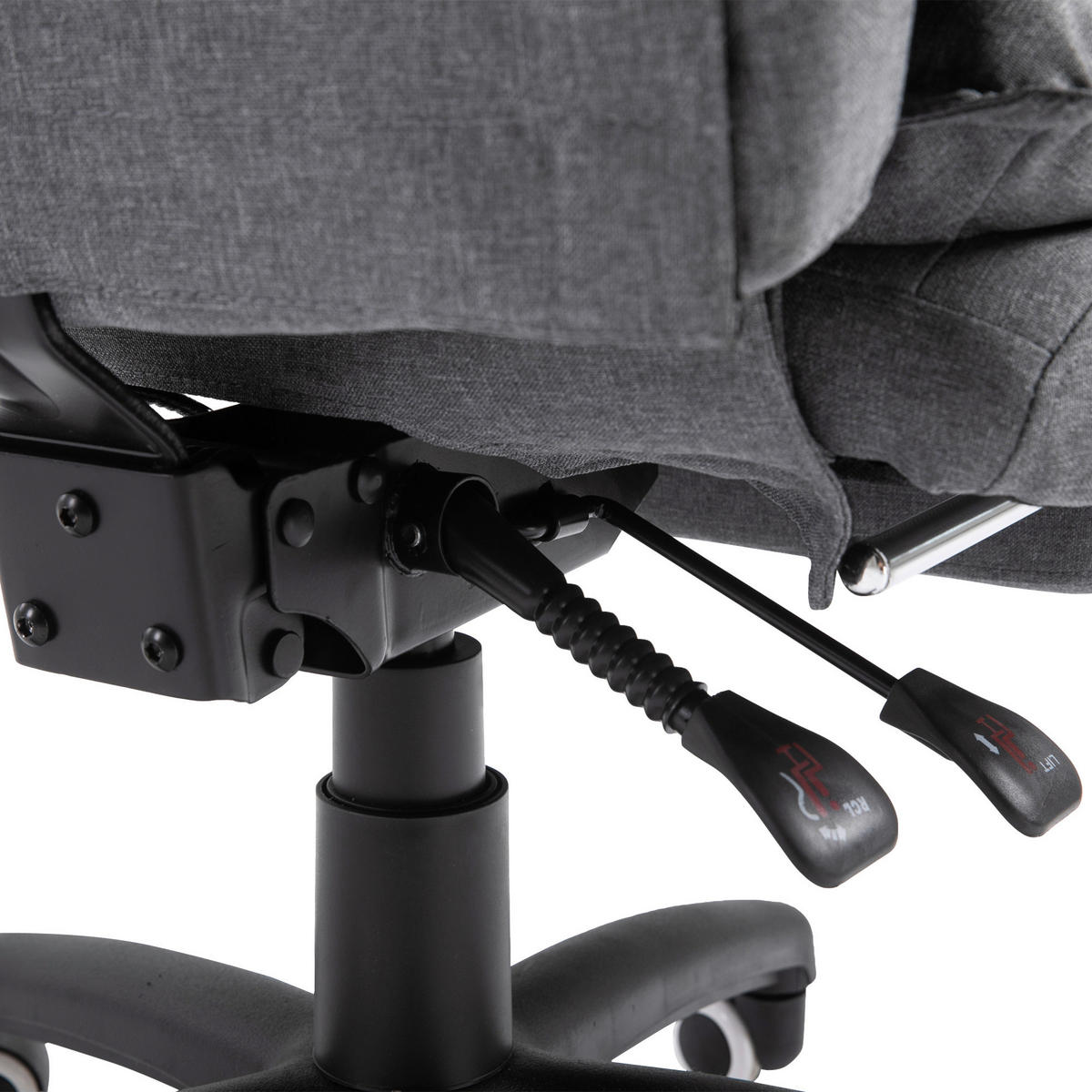 Vinsetto Massagestuhl MH921-232GY grau Schaumstoff Nylon B/H/T: ca. 70x130x62 cm Massagestuhl MH921-232GY - grau (70,00/130,00/62,00cm) - Vinsetto