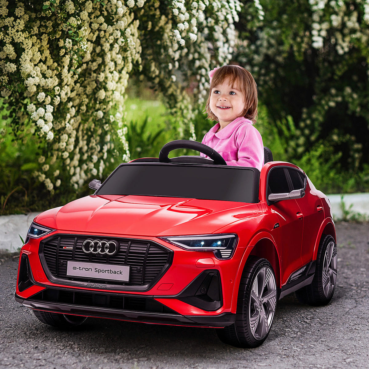 HOMCOM Kinderauto rot B/H/L: ca. 60x108x47 cm Kinderfahrzeug - rot (47,00/60,00/108,00cm) - HOMCOM