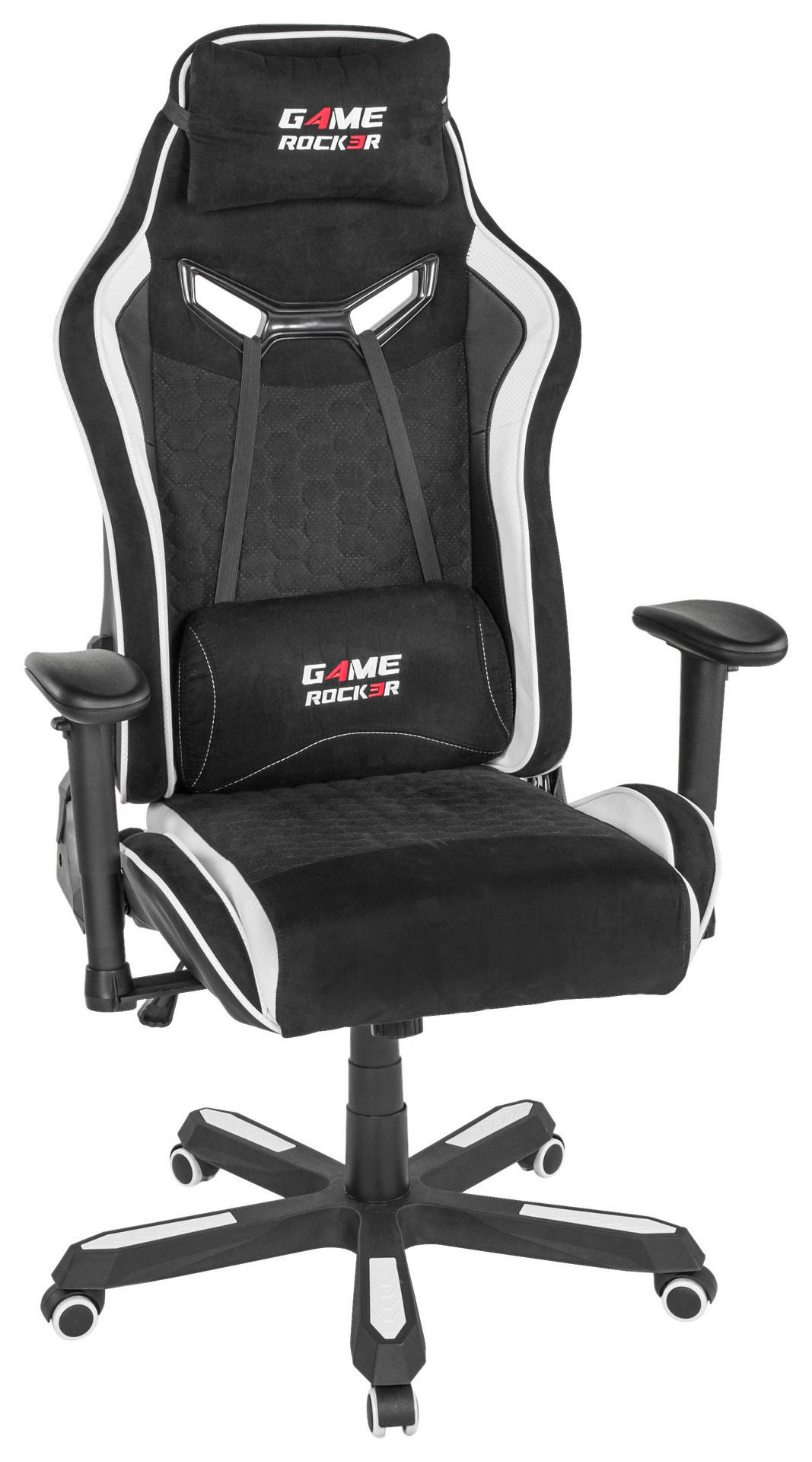 Gaming-Sessel Game-Rocker schwarz weiß Kunstleder Microfaser Game-Rocker - weiß/schwarz