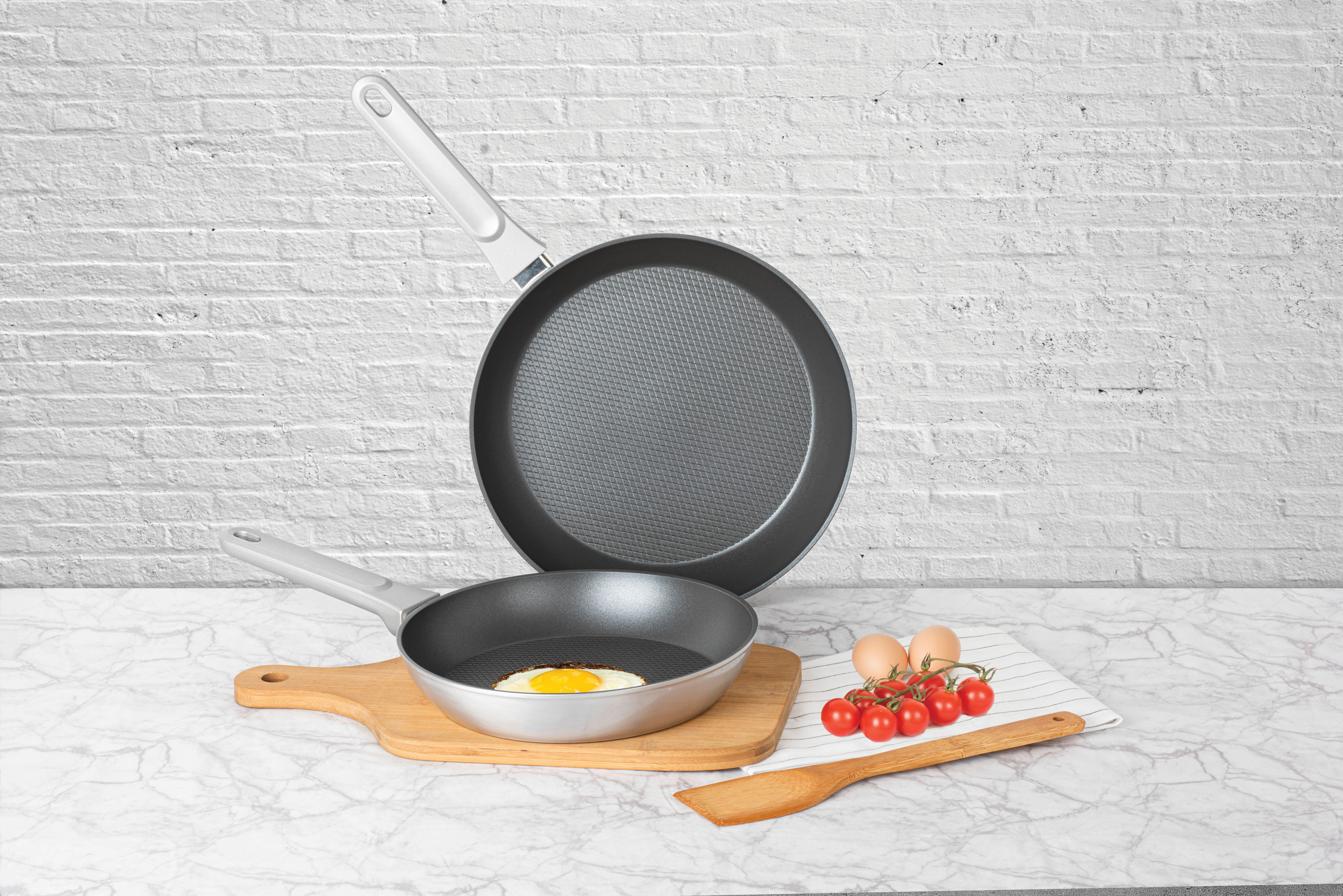 POCOline Pfannenset silber Aluminium 2 tlg. Pfannenset_2tlg. - silber - POCOline