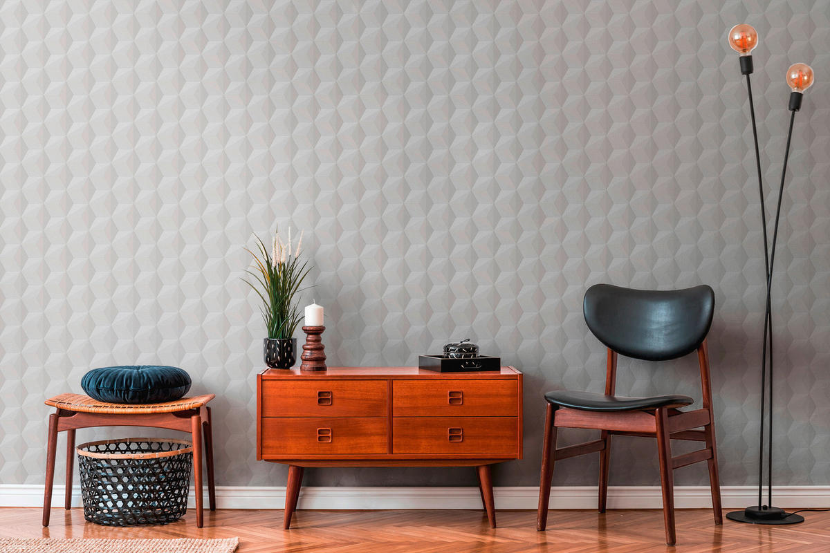 A.S.Creation Vliestapete grau beige B/H/D: ca. 53x1005x8,8 cm Vliestapete - beige/grau (8,80/1005,00cm) - A.S.Creation