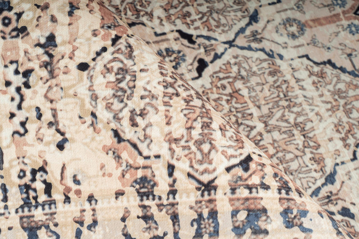 360Living Teppich Galaxy beige B/L: ca. 120x180 cm Galaxy - blau/beige (120,00/180,00cm) - 360Living