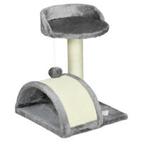 PawHut Kratzbaum grau Spanplatte B/H/L: ca. 37x46x35,5 cm Kratzbaum - grau (35,50/37,00/46,00cm) - PawHut