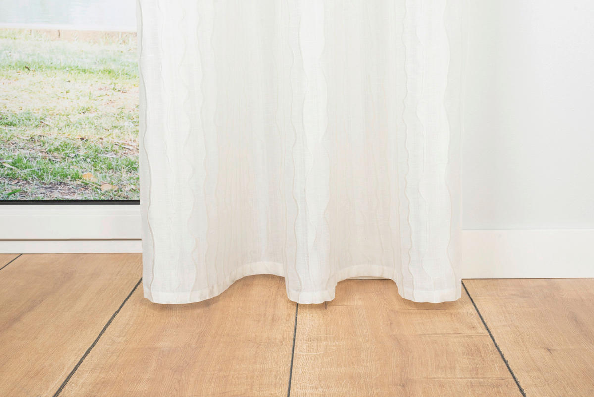 Kombivorhang 2er Pack Stream weiß B/L: ca. 135x300 cm Stream - weiß (135,00/300,00cm)