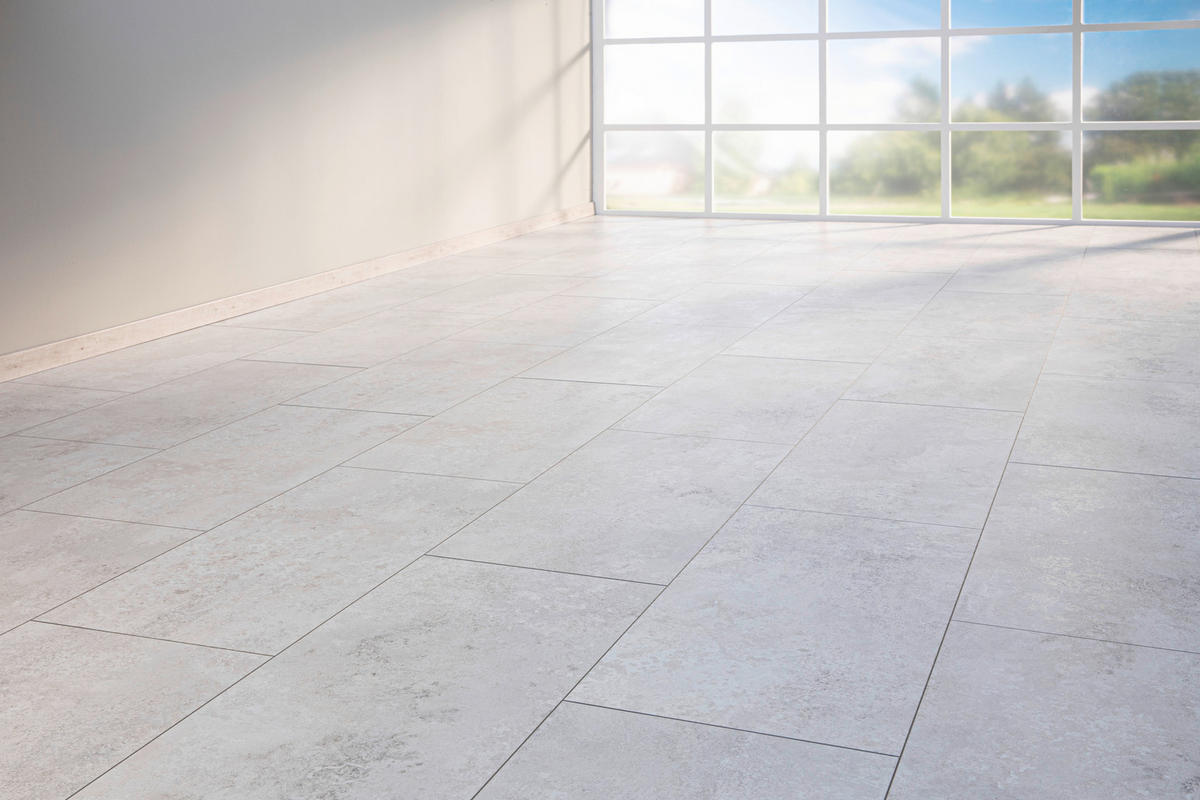 EGGER Laminatboden Kreidefliese ca. 2,5349 m² im Paket  B/L: ca. 34x130,5 cm pro Paket Kreidefliese ca. 2,5349 m² im Paket - (34,00/130,50cm) - EGGER