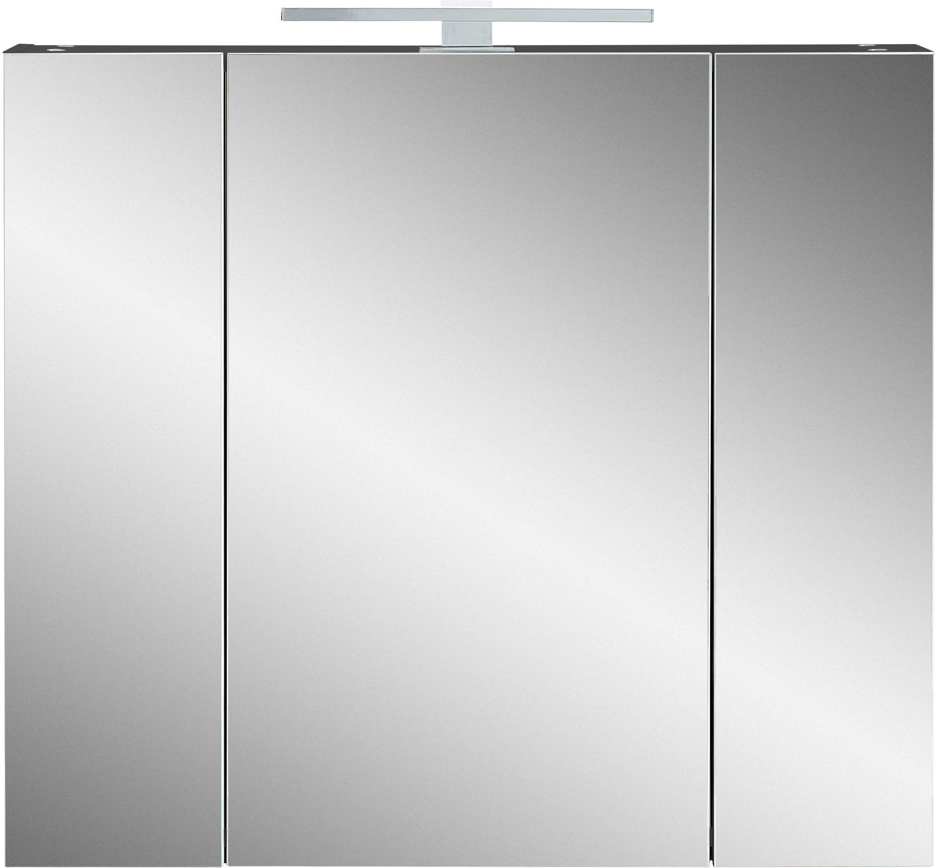 Spiegelschrank 2754-547 Graphit B/H/T: ca. 76x71x23 cm 2754-547 - Graphit (76,00/71,00/23,00cm) - Germania