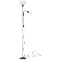 Sensation Deckenfluter schwarz weiß Metall Kunststoff H: ca. 180 cm E27 2 Brennstellen Promo - weiß/schwarz (180,00cm) - Sensation