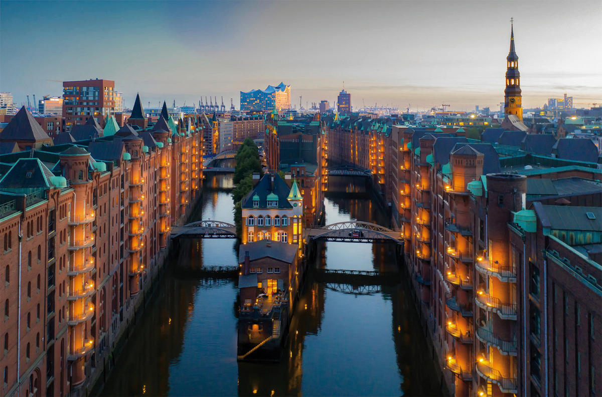 Bönninghoff Keilrahmenbild Hamburg B/H/L: ca. 118x2x78 cm Keilrahmenbild 78x118cm - (78,00/118,00/2,00cm) - Bönninghoff