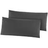 Kissenhülle Microfaser Kissenbezug_2erPack Microf.40x80 - Graphit (40,00/80,00cm)