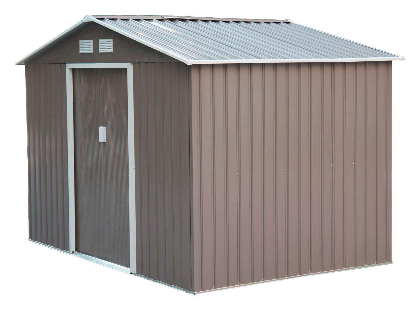 Outsunny Gartenhaus grau B/H/L: ca. 181x192x277 cm Gartenhaus - grau (277,00/181,00/192,00cm) - Outsunny