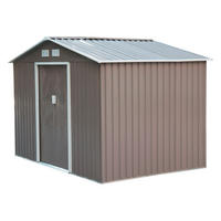 Outsunny Gartenhaus grau B/H/L: ca. 181x192x277 cm Gartenhaus - grau (277,00/181,00/192,00cm) - Outsunny