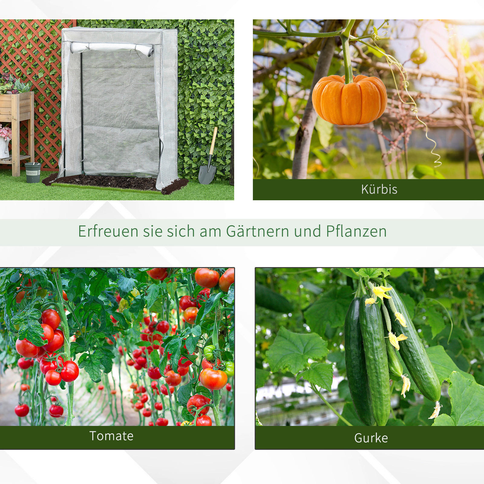 Thumbnail - Outsunny Foliengewächshaus B/H/L: ca. 50x150x101 cm