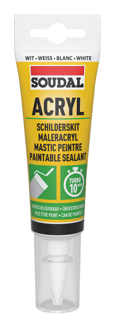 Soudal Maleracryl weiß ca. 0,08 l Maleracryl_10Min.-Tube 80ml - weiß (80ml) - Soudal