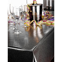 Abwaschbarer Tischbelag Glitter silber B: ca. 140 cm Glitter - silber (140,00cm)