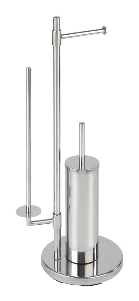 Stand-WC-Garnitur Chrom Edelstahl Stand-WC-Garnitur_Universalo - Chrom (20,00/30,00/70,00cm) - WENKO