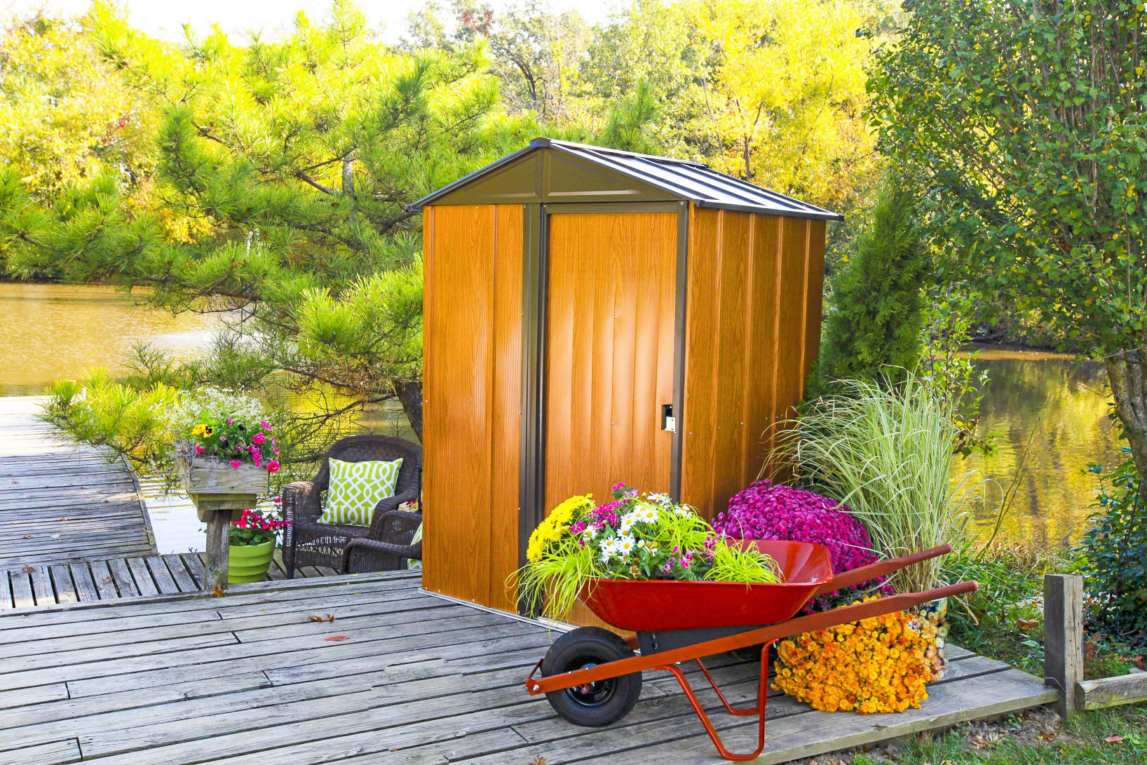 Spacemaker Gartenhaus braun B/H/L: ca. 151x198x122 cm Gartenhaus - braun (122,00/151,00/198,00cm) - Spacemaker