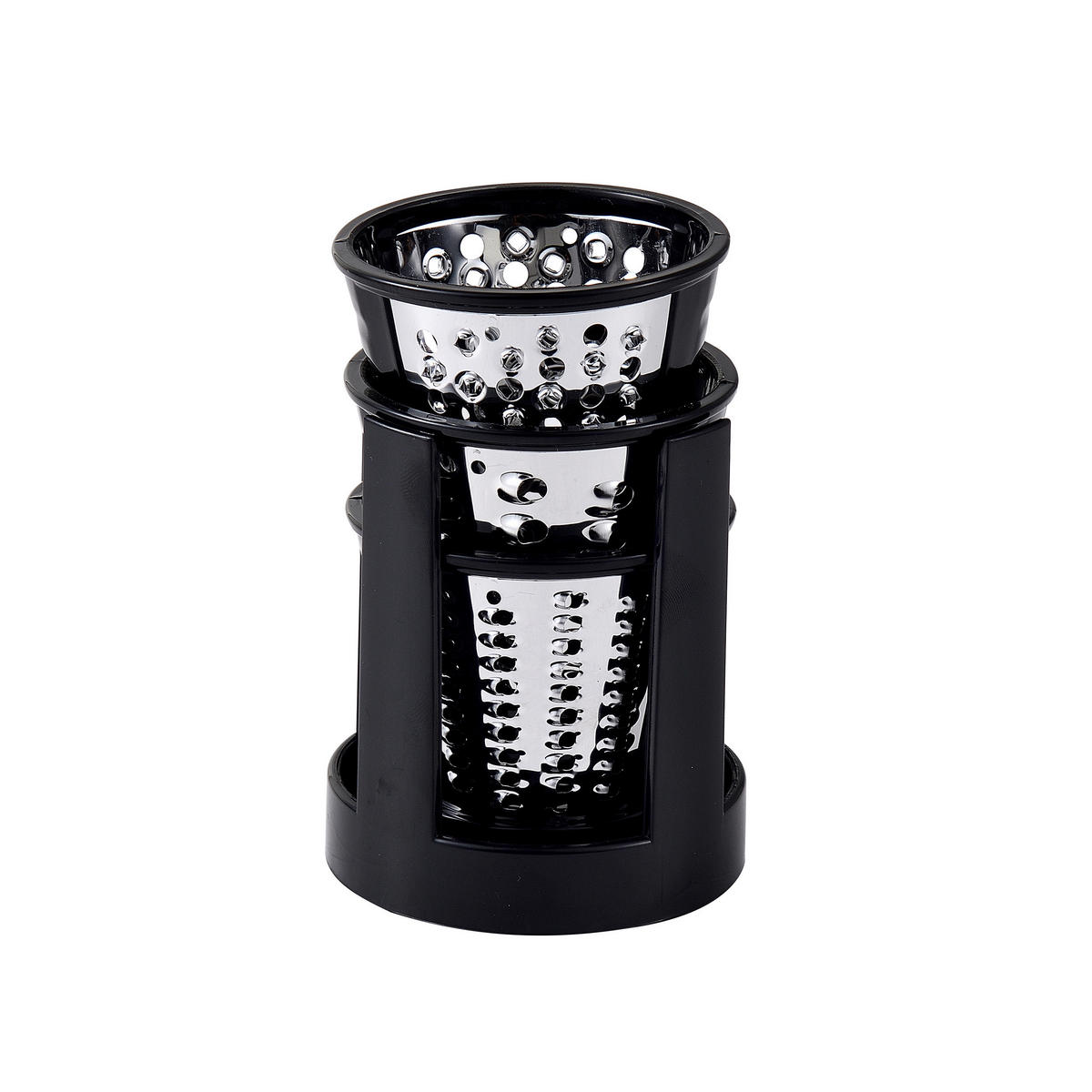 MASTERPRO Reibe elektrisch silber schwarz Edelstahl Kunststoff B/H/T: ca. 245x30,5x20,3 cm ca. 150 W Foodies BGMP-9103 - schwarz/silber (245,00/30,50/20,30cm) - MASTERPRO