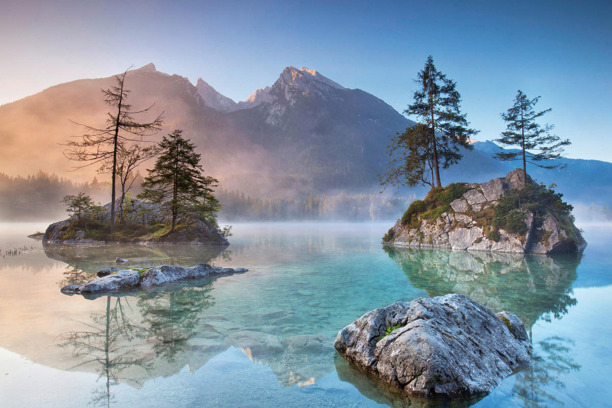 Bönninghoff Keilrahmenbild Berge B/H/L: ca. 90x2x60 cm Keilrahmenbild 60x90cm - (60,00/90,00/2,00cm) - Bönninghoff