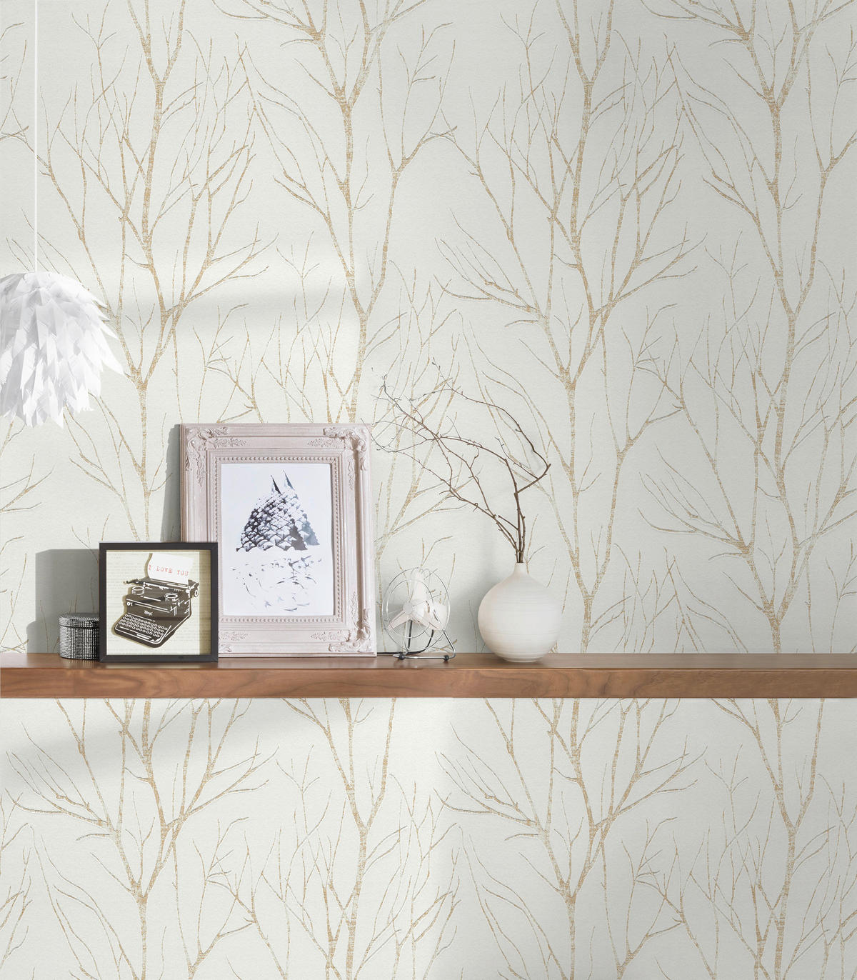 A.S.Creation Vliestapete Blooming Wald beige B/L: ca. 53x1005 cm Blooming - beige (53,00/1005,00cm) - A.S.Creation