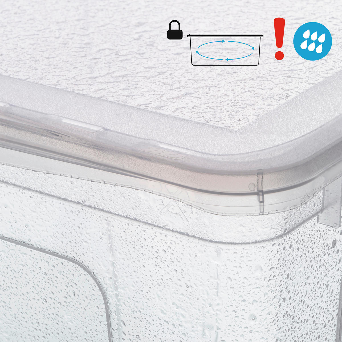 keeeper Aufbewahrungsbox transparent B/H/L: ca. 39x42x59 cm Aufbewahrungsbox_Bert 63l - transparent (59,00/39,00/42,00cm) - keeeper