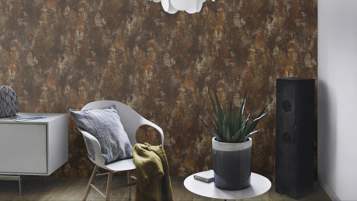 Vliestapete Metallic Kupfer B/L: ca. 53x1005 cm Vliestapete_418224 - Kupfer (53,00/1005,00cm)