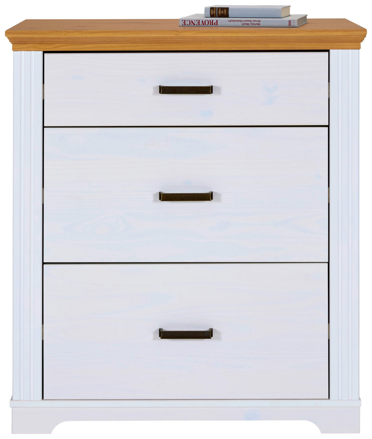 Kommode Maluno weiß lackiert B/H/L: ca. 48,3x104x93 cm Maluno - weiß (93,00/48,30/104,00cm) - Inter Link