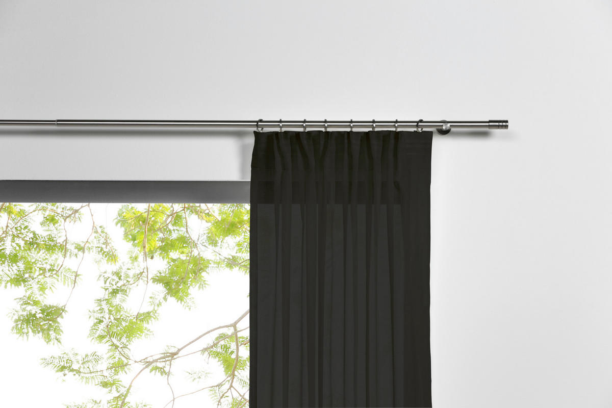Kombivorhang 2er Pack Pure schwarz B/L: ca. 135x300 cm Pure - schwarz (135,00/300,00cm)