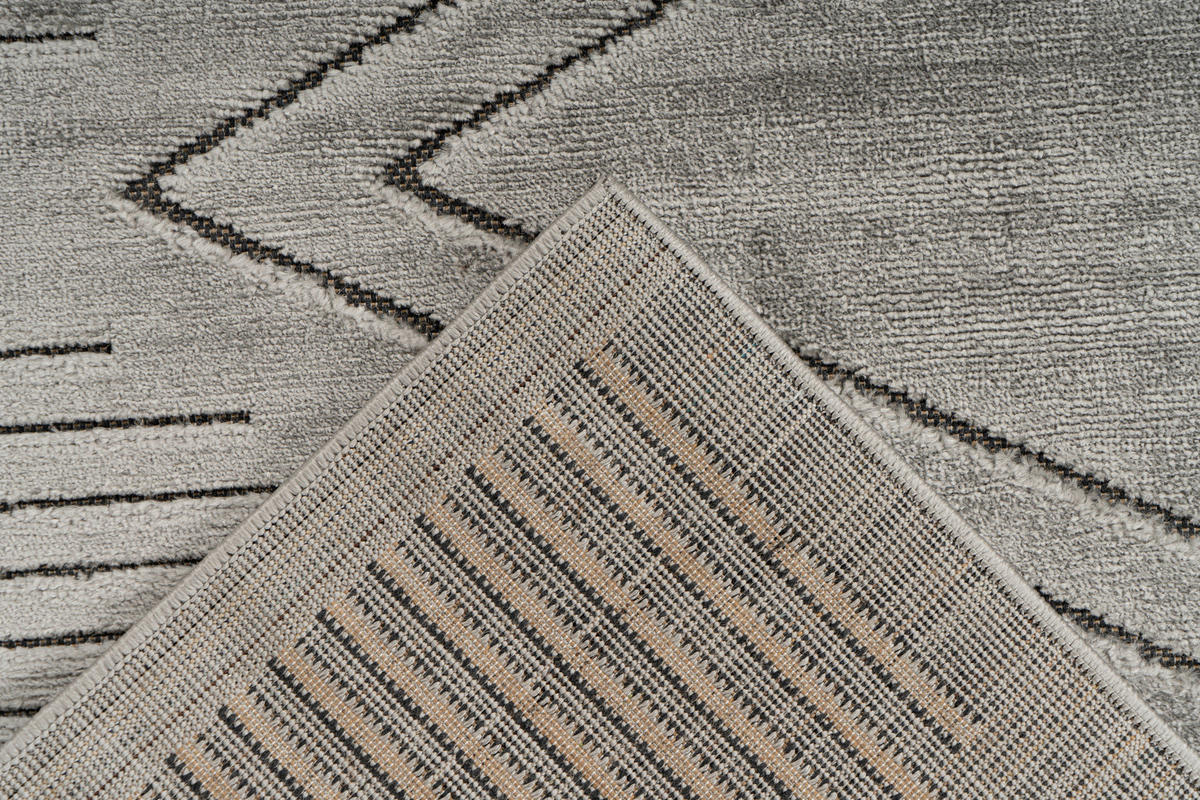 360Living Teppich Madita grau B/L: ca. 160x230 cm Madita - grau (160,00/230,00cm) - 360Living