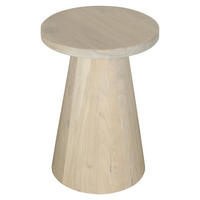 Beistelltisch CONE weiß gekälkt Akazie H/D: ca. 50x40 cm CONE - weiß (40,00/50,00cm) - byLIVING