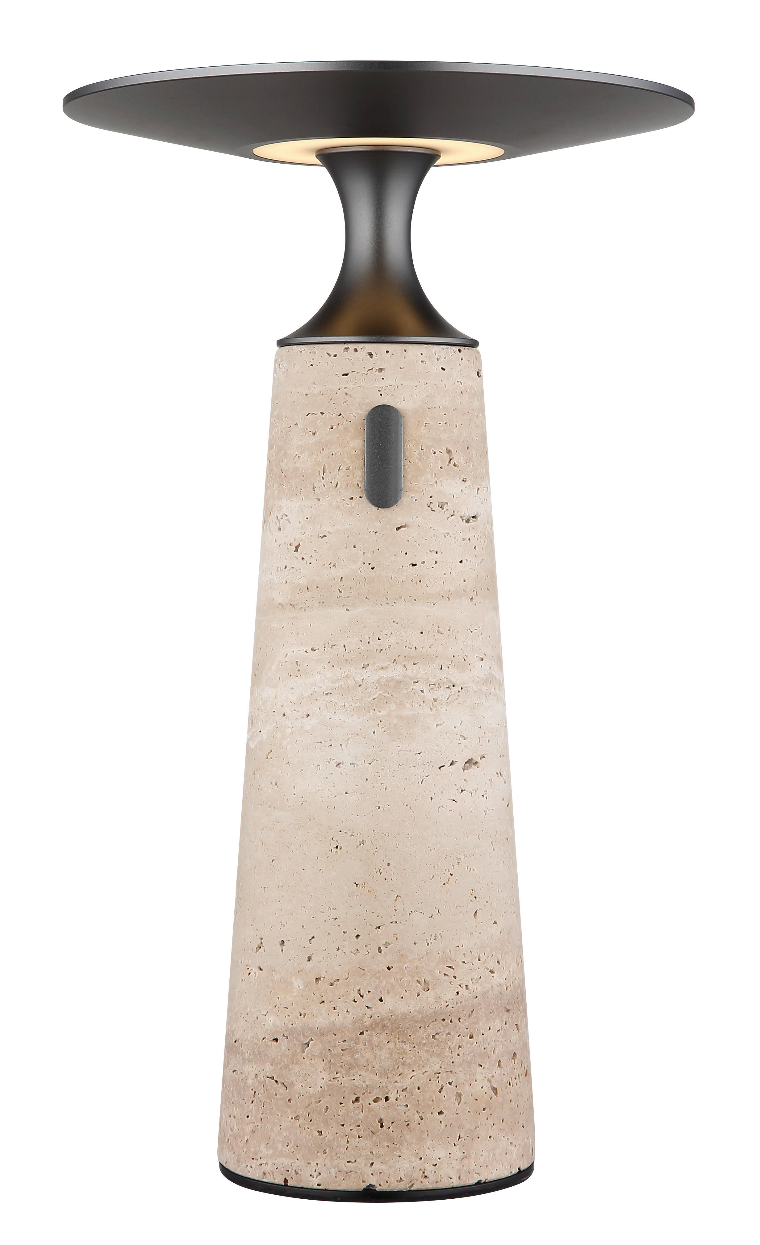 Thumbnail - GLOBO Tischleuchte grau Graphit Opal Aluminium Stein H/D: ca. 33,6x20 cm 1 Brennstellen